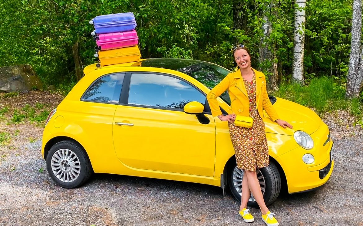 Suomen suven suloisimmat -kotimaanmatkailusarja keltainen auto