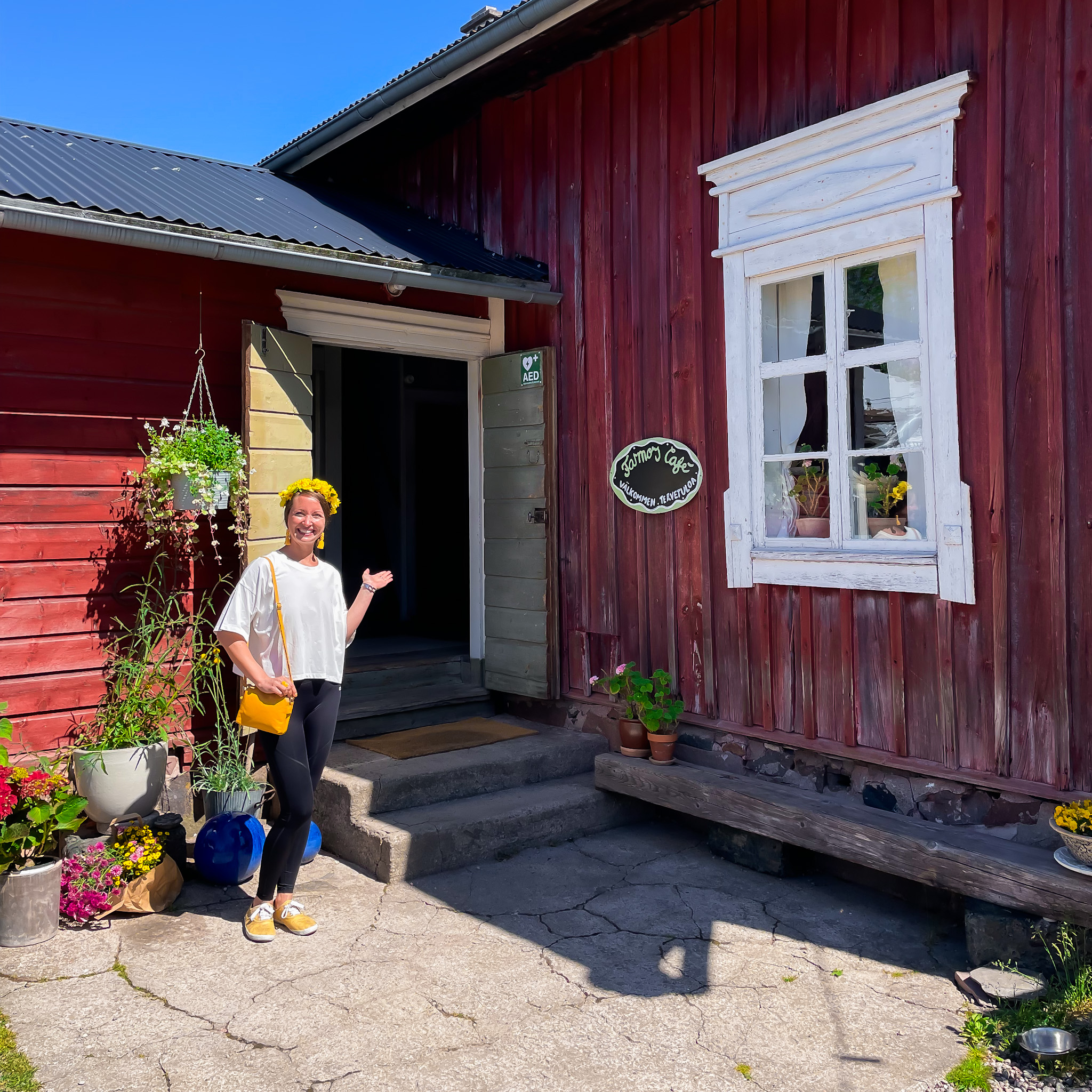 Elluyellow Kemiönsaaressa Farmors Cafessa